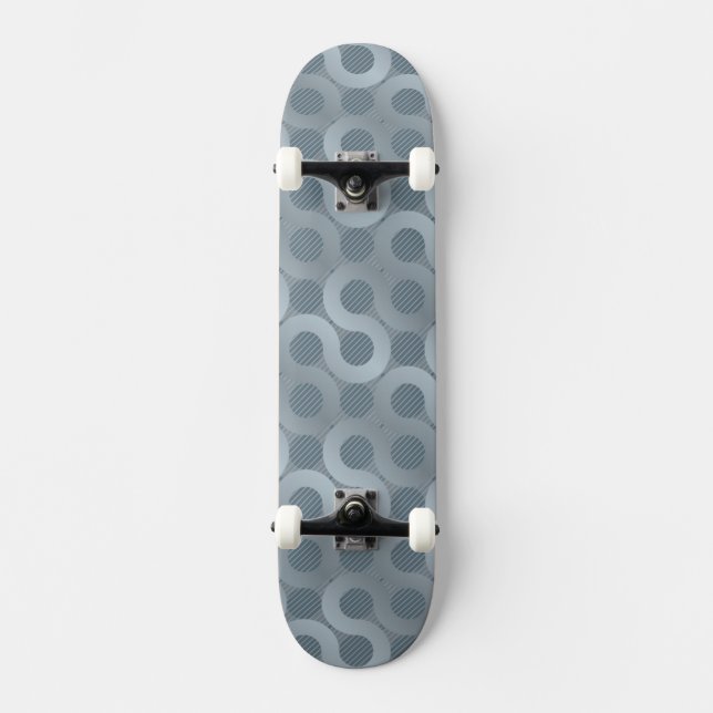 Skateboard Arrière - plan gris abstrait d'écoulement (Recto)