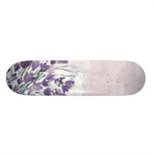 Skateboard Arrière - plan grunge d'aquarelle avec des cloche