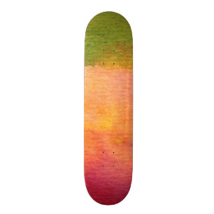 Skateboard Arrière - plan peint par aquarelle abstraite