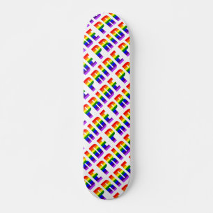 Skateboard Arrière-plan Texte de la fierté