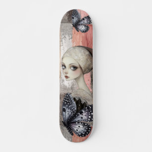 Skateboard Art Abstrait déprimé Grunge Girl Mixte Médias