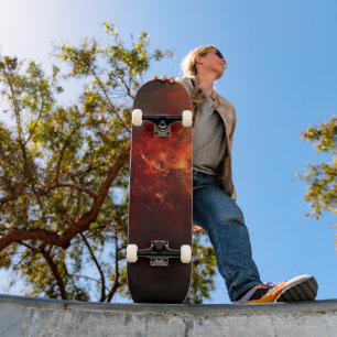 Skateboard Art Abstrait du feu