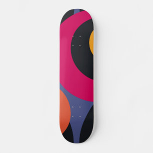 Skateboard Art Abstrait rétro