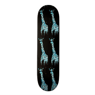 Skateboard Art de girafe d'abrégé sur animal sauvage