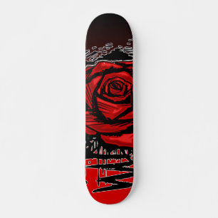 Skateboard Art de graffiti Rose Rugueuse – Fleur Urbaine Roug