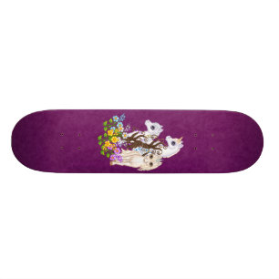 Skateboard Art de pixel d'amis de licorne