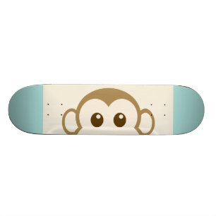 Skateboard Art de vecteur de visage de singe