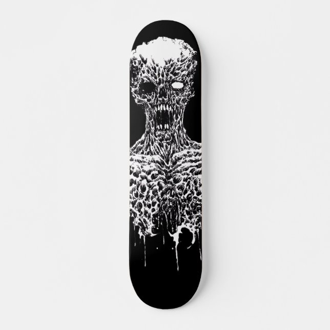 Skateboard Art Deck d'horreur Zombie (Devant)