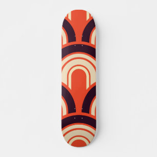Skateboard Art Déco Cinquante Art Abstrait rétro