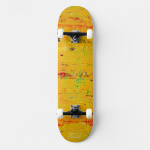 Skateboard Art esthétique jaune cool