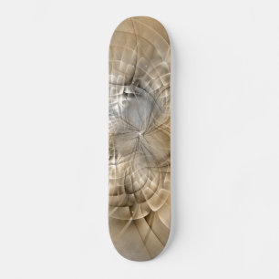 Skateboard Art fractal abstrait tons de terre moderne