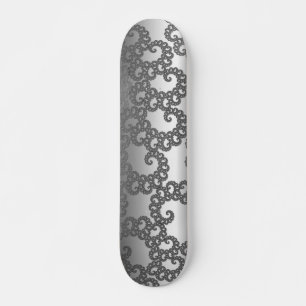 Skateboard Art Fractal Argent