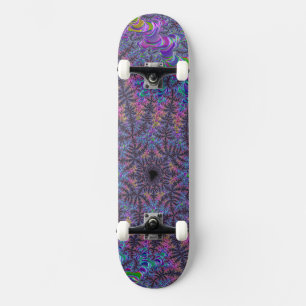 Skateboard Art fractal couleur ton joyau Boho Groovy