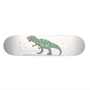 Skateboard Art illustré par griffonnage de dinosaure de T-Rex