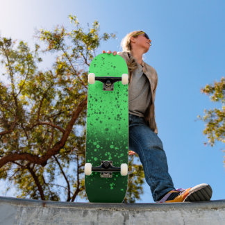 Skateboard Art minimaliste émeraude riche