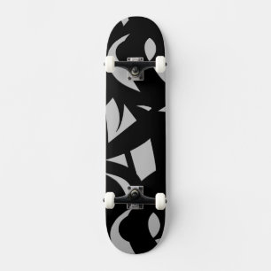 Skateboard Art moderne magnifique Gris / Noir