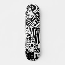 Art noir et blanc motif abstrait