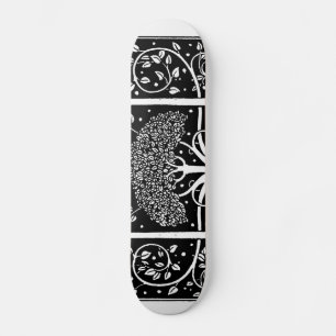 Skateboard Art Nouveau Tree Beardsley Motif
