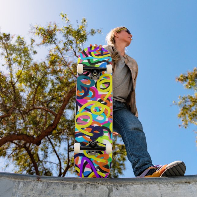 Skateboard Art Pop Art audacieux (Extérieur 1)