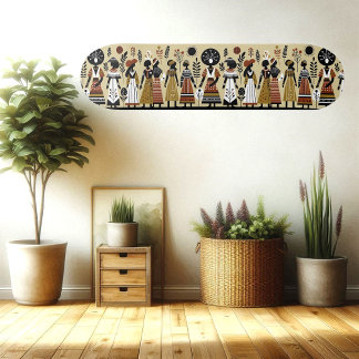 Skateboard Art populaire rétro Tribes Vintages Masque Culture