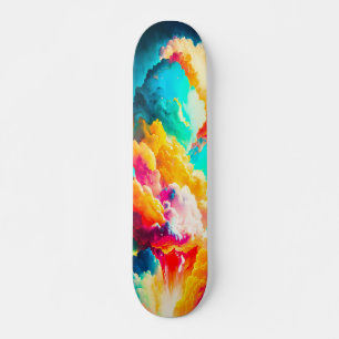 Skateboard Arte Abstracto Vistosa Fantasía