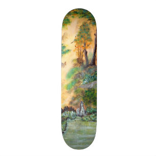SKATEBOARD ARTISTIQUE _Forêt orange