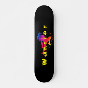 Skateboard Arts Martiaux Féminins, Coup De Feu, Coup De Peint