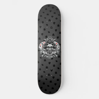 Skateboard As de Pique Crânes Cartes à Jouer Joueur