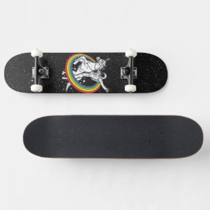 Skateboard Astronaute chevauchant une licorne