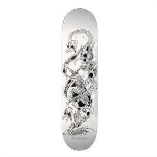 Skateboard attaque de la mort d'oiseau