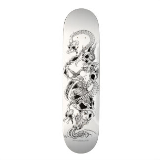 Skateboard attaque de la mort d'oiseau