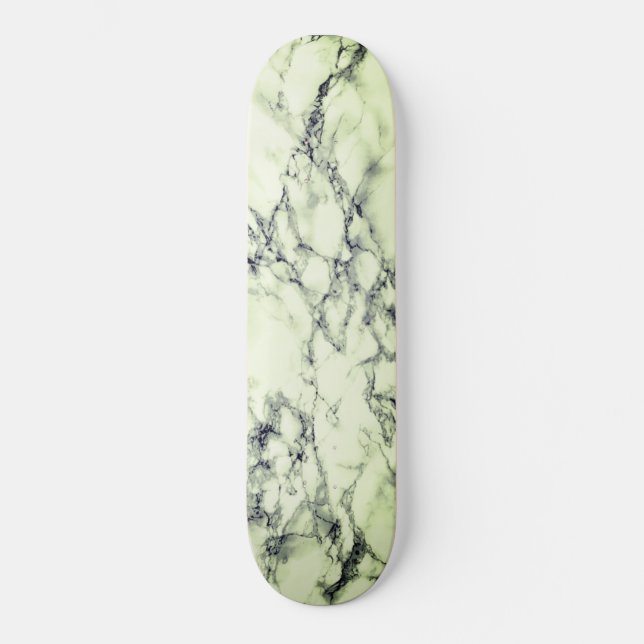 Skateboard aus weißem Marmor (Vorderseite)