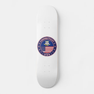 Skateboard Autocollant Connecticut, États-Unis