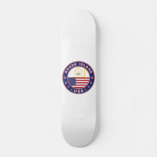 Skateboard Autocollant Rhode Island, étagère téléphonique, sa