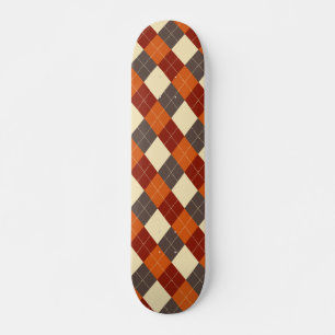 Skateboard Automne/Automne En vichy motif
