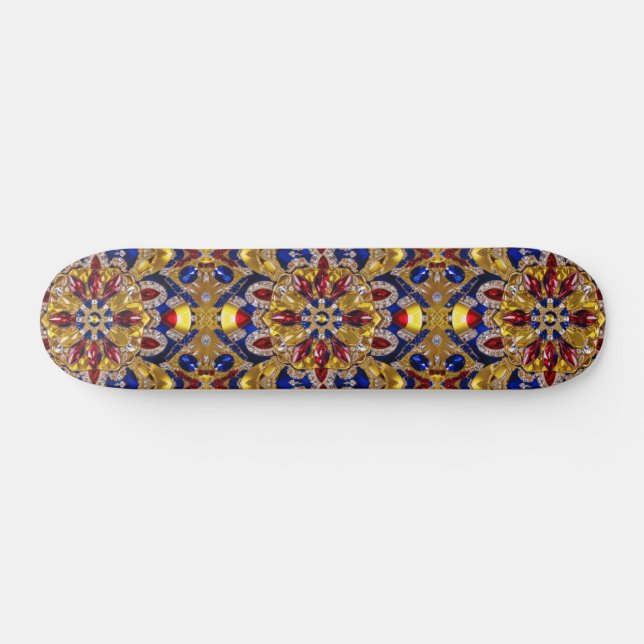 Skateboard avec Colombie Couleurs Design (Horz)