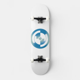 Skateboard avec design de cercles abstraits