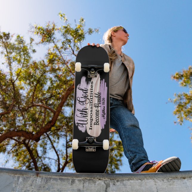 Skateboard Avec Dieu, les impossibilités deviennent possibles (Extérieur 1)