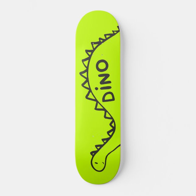 Skateboard avec dinosaures. (Recto)