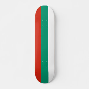 Skateboard avec drapeau de la Bulgarie