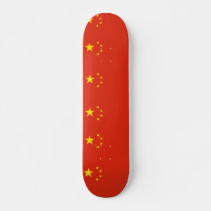 Skateboard avec drapeau de la Chine