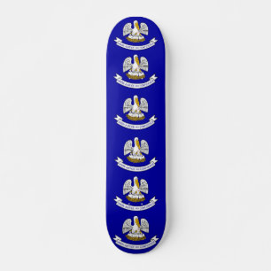 Skateboard avec drapeau de la Louisiane