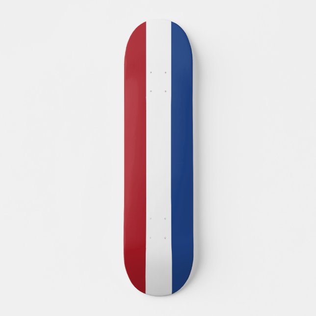 Skateboard avec drapeau de Pays-Bas (Devant)