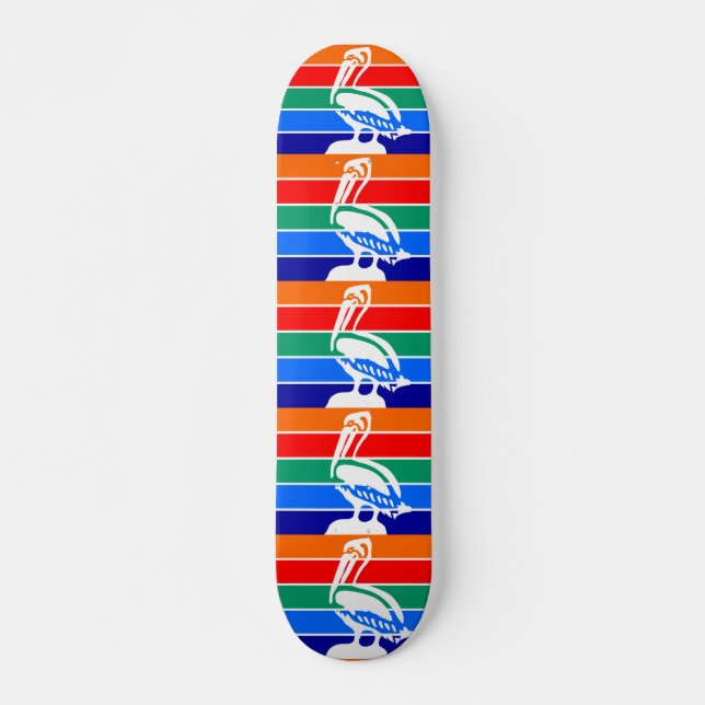 Skateboard avec drapeau de Saint-Pétersbourg, Flor (Devant)