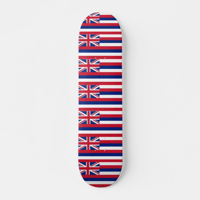 Skateboard avec drapeau d'Hawaii (Devant)