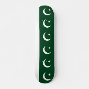 Skateboard avec drapeau du Pakistan