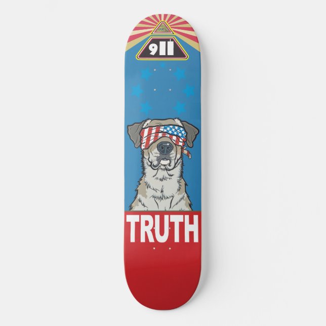Skateboard Avec la liberté et la justice pour le conseil (Recto)