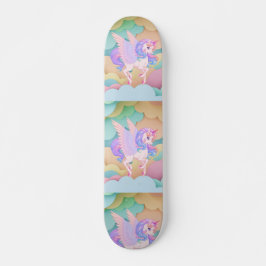 Skateboard avec licornes