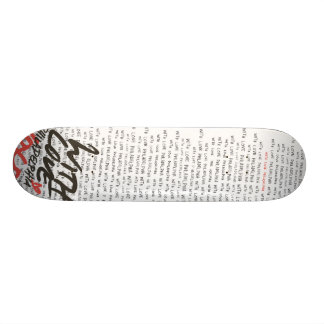 Skateboard "Avec Love exprime la planche à roulettes