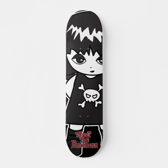 Skateboard Avertissement Princesse (Devant)